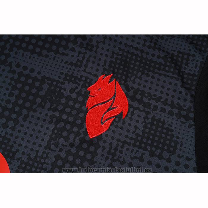 Chandal del AC Milan Manga Corta 2025-2026 Negro - Pantalon Corto